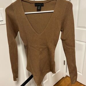 NWOT House of Harlow 1960 ribbed knit bodysuit